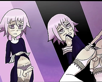 JAV Unleashed: Luscious Slut Crona Gives Maka the Ultimate Ride in Futanari Animation