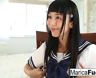 JAV Enchantress Marica Hase Gets Naughty with a Twist in English Lesson