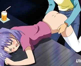 Hentai Heaven: Touching My Little Step-Sister at the Bar