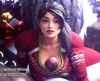 JAV Goddess Fortnite Ramirezs Luscious Merry Christmas Cosplay Uncensored Hentai - Only for the Naughty