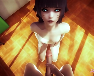 Get Luscious: 5 Minutes of Naruto Hentai 3D - POV Himawari Blowjob and Fucked - Anime Manga Porn
