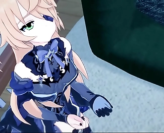 Japanese Goddess Fischl Sucks Dick before Getting Fucked in Genshin Impact Hentai