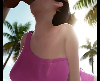 JAV Hottie Takes on Two Boys on the Beach: Wet, Exotic Sex Encounter