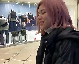 Unleash Your Desires with the Sexy Signboard Girl of Shinjuku s Underground Bar!