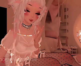 Indulge in Lewd Kissing with Your Neko Girlfriend at a Rainy Night - Purring ASMR Roleplay