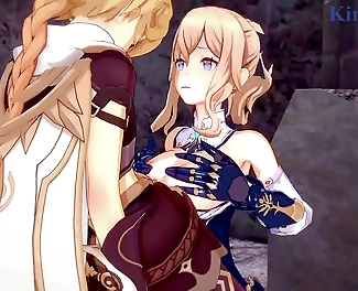 JAV Dream Cast: Luscious Lumine and Enchantress Jean Gunnhildrs Intense Sex in Genshin Impact Hentai