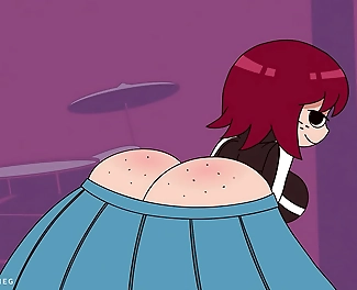 JAV Dream Team: Kim Pine and Scott Pilgrims Anal Adventure