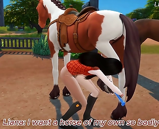 1JAV Slutlet Gets Double-Stuffed in Both Holes - Sims 4 3D Animation