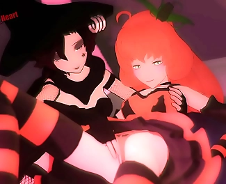 JAV Girls Ruby and Penny Can't Resist Each Other Before the Costume Party! Enjoy their Luscious Beauties and Steamy Chemistry! Must-Watch Hentai!