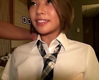 Japanese Schoolgirl with Sun-Kissed Skin in Gorgeous Homemade Porn