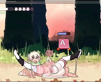 Welcome to the Ultimate Indulgence: Luscious Japanese Elf Pegged by Wild Futanari Monster Girl