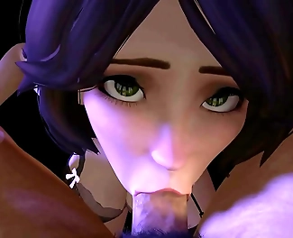 JAV Beauty Aunt Cass Sucks Dick on Her Knees: Big Hero 6 Inspired