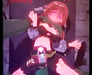 JAV Yanfei Exposes Her Luscious Body to a Big Daddy Ork in Genshin Impact Hentai! MILF Nymphokyun Takes the BBC for an Unforgettable Ride!