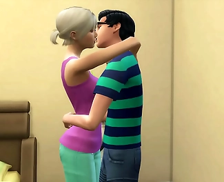 JAV Blonde Goddess Takes Nerdy Stepson s Virginity - His First Sexual Experience!