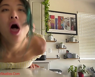 Experience the Ultimate JAV: Facefucking and Creampie with Sukisukigirl in the Kitchen