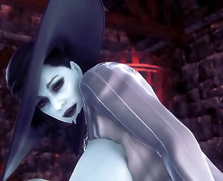 Luscious Lady Dimitrescu's Reverse Cowgirl Ride in Resident Evil Village Parody - A Japanese Fantasy Come True!