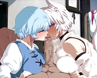 Two Japanese Enchantresses Sucking a Massive Hard Rod: A JAV Masterpiece!