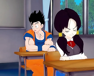 MILF Dragon Ball Bitches Android 18 and Videl Bang Gohan s Sword in PTRN Fantasy