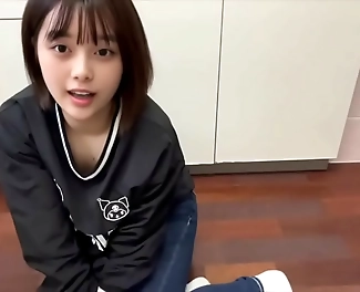JAV Slut in College Uniform Masturbating Anal Saint - Must See!
