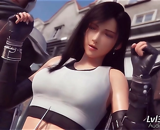 Witness the Luscious Tifa s Naked Body Revealed in a Seductive Striptease Enhanced by AI