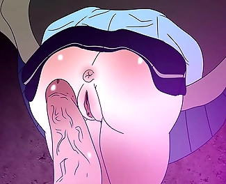 JAV Hentai Porn from Genshin Impact - Stuck in the Trash Cartoon Sex