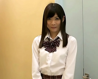 Stunning Schoolgirl in Mini Skirt Tease: Adoring the Library with a Hard-on