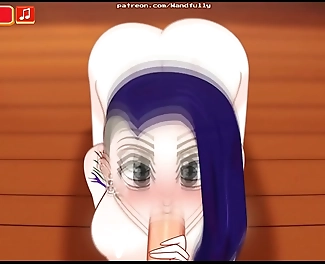 Japanese Tattooed Girl gets Deep-throated in Lewd Christmas PornPlay