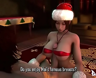 JAV Enchantress Succumbs to Luscious Creampie in Magical Christmas Visuals
