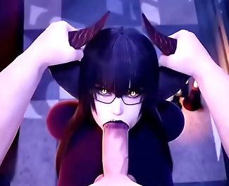 JAV Enchantress Sucks a Demon s Dick Unleashing Her Luscious Allure